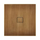 MODELEC - Façade Empreintes PLAN Vieux Bronze Simple 1 bouton carré, magnétique