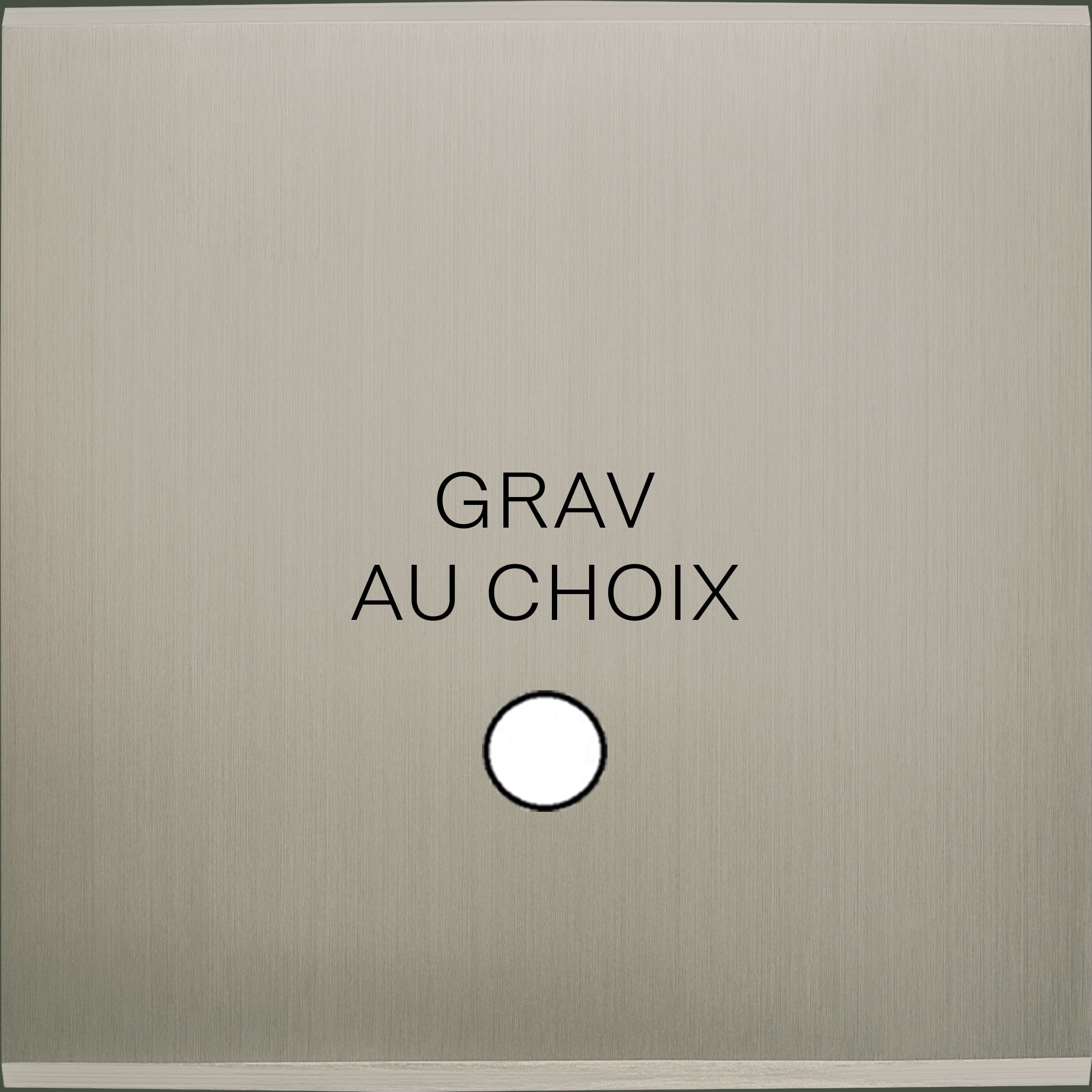 MODELEC - Façade Confidence Laiton Nickel Satine Simple Guinu Magnetique