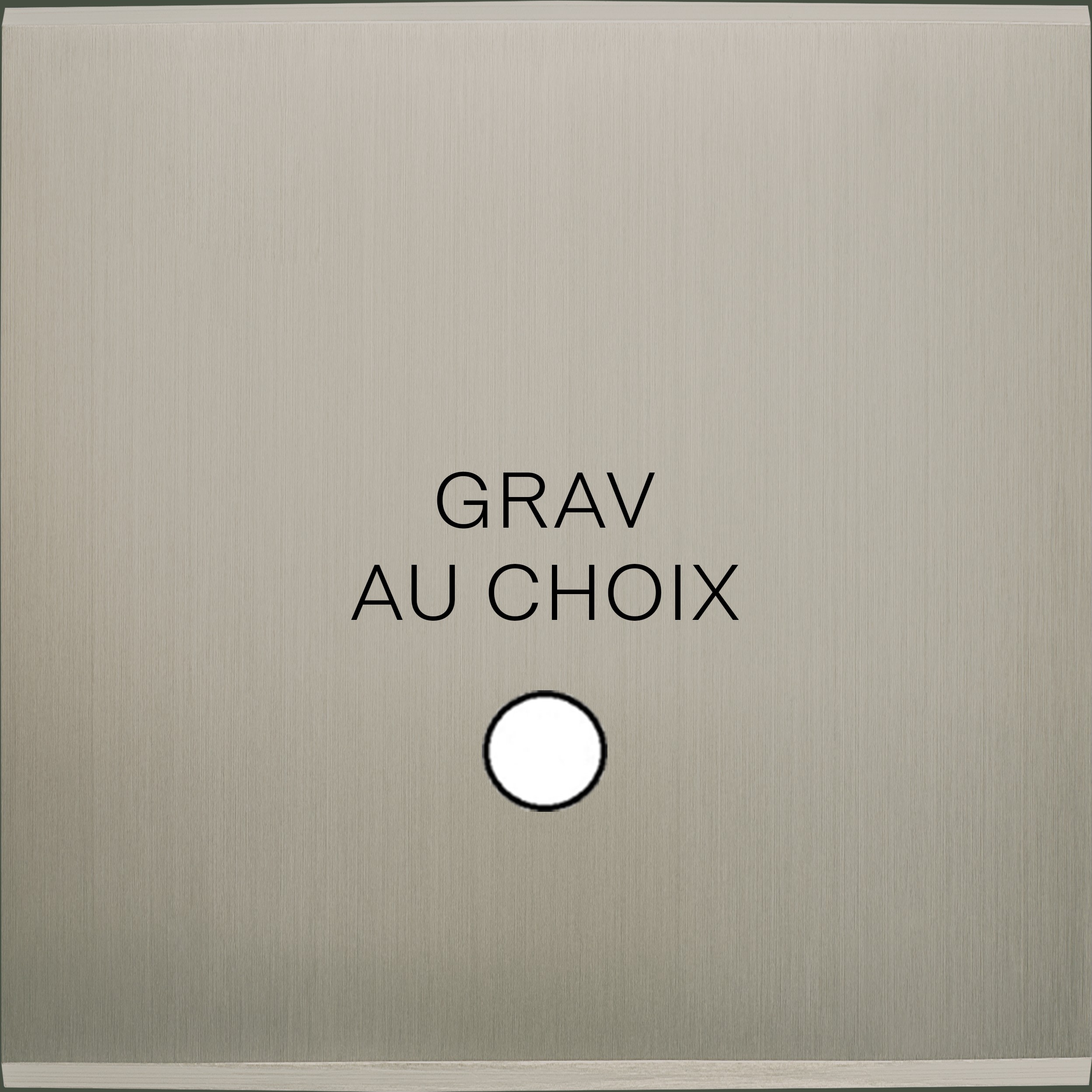 MODELEC - Façade Confidence Laiton Nickel Satine Simple Guinu Magnetique