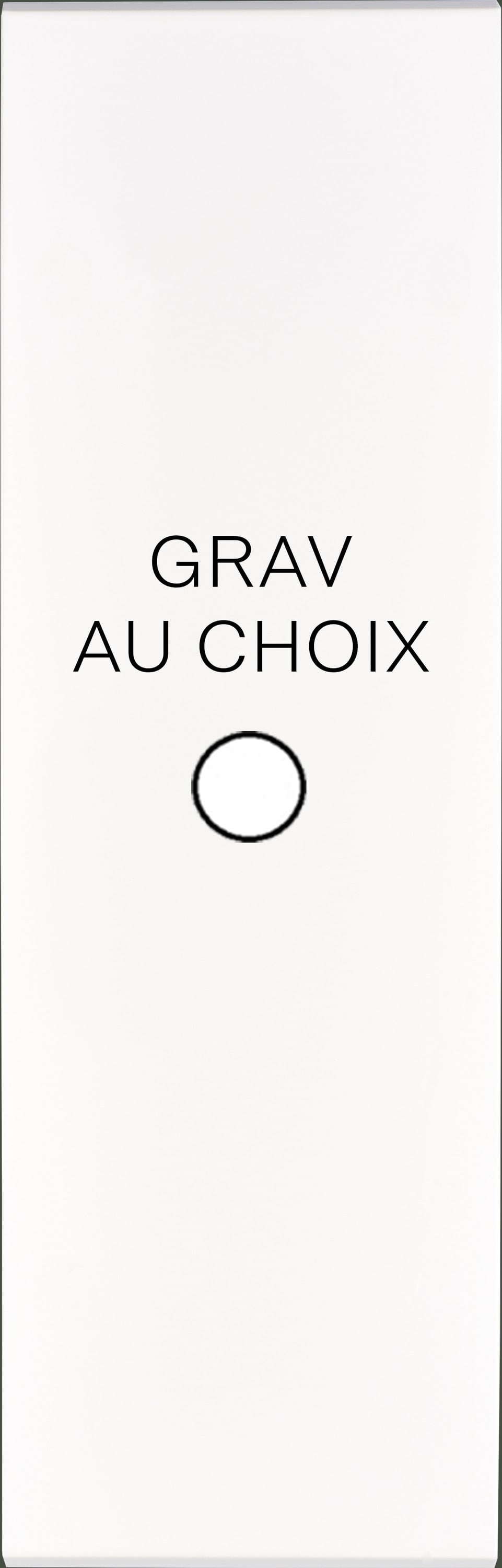 MODELEC - Façade CONF LT EL blanc émail 1 PUSH + gravure rétro-éclairée au choix, magn