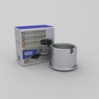 MODELEC - Accessoire pour Prise de sol étanche BUBOX - rehausse AQUASTOP Aluminium Anodisé