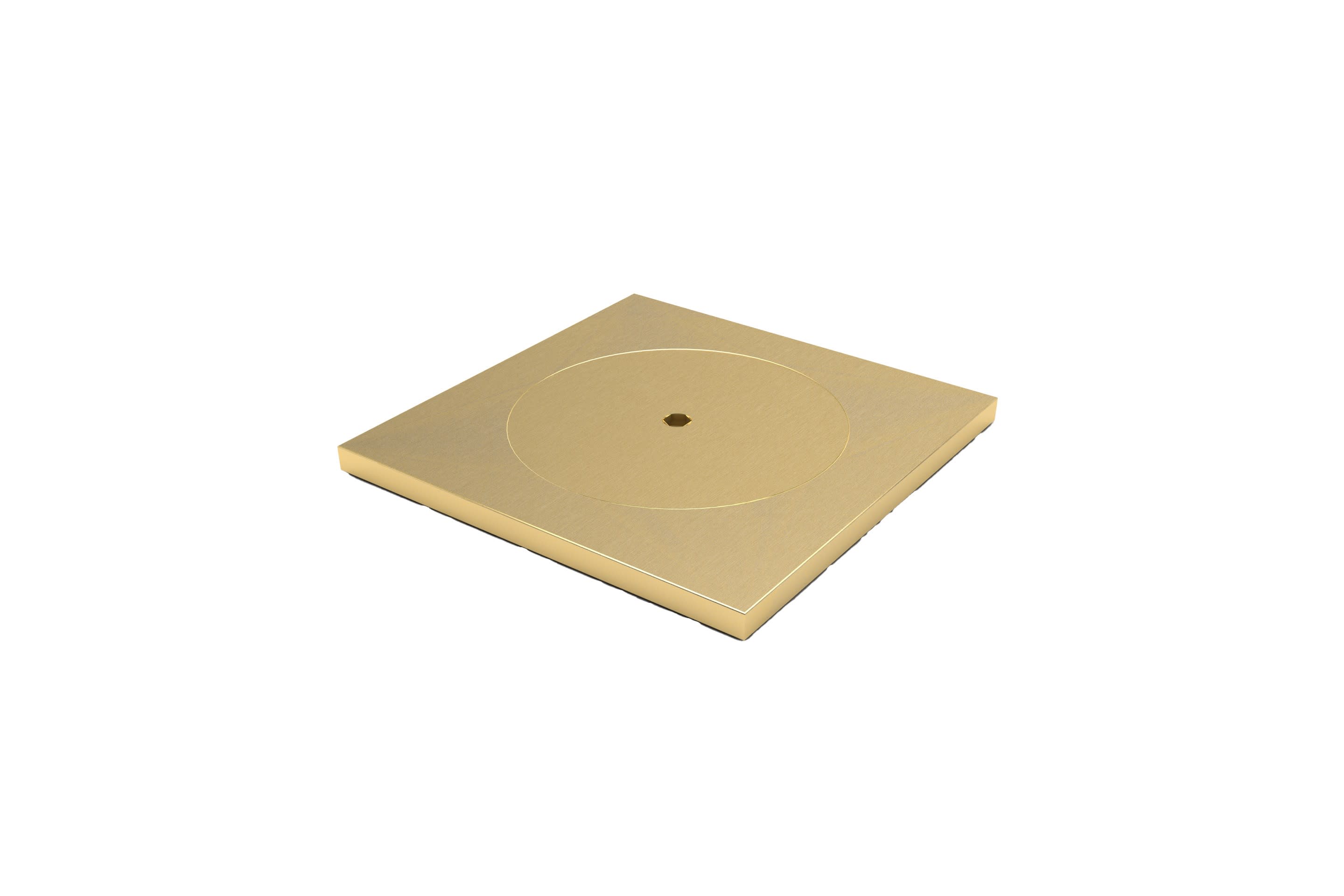 MODELEC - Prise de sol étanche BUBOX CLASSIC Laiton Brut Br Couvercle+ouvertu sécu 2P+T FR