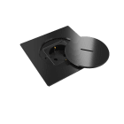 MODELEC - Prise de sol étanche BUBOX LINE Inox 316L Bs Couvercle + bouchon -SHUKO NOIR