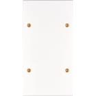 MODELEC - Façade Confidence Laiton Blanc Email Double Verticale Liseuse 30