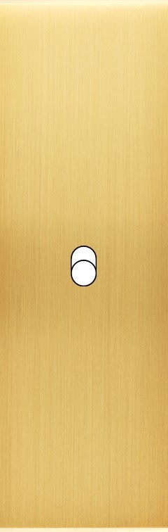 MODELEC - Façade Confidence Laiton Satine Etroite Longue B1