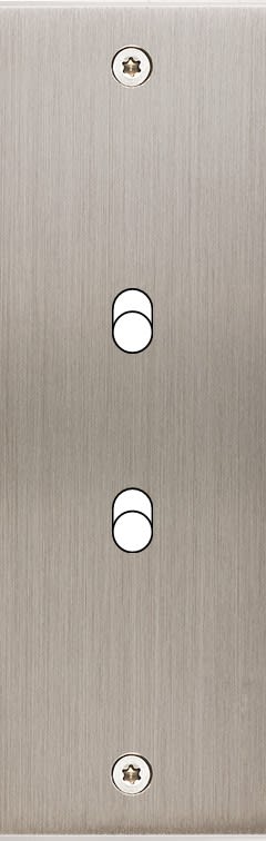 MODELEC - Façade Confidence Laiton Nickel Satine Etroite Longue B2 à Vis