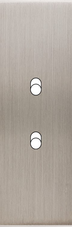 MODELEC - Façade Confidence Laiton Nickel Satine Etroite Longue B2