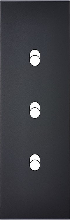 MODELEC - Façade Confidence Laiton Noir Etroite Longue 3 Basculeurs