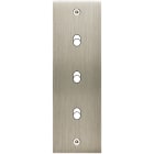 MODELEC - Façade Confidence Laiton Acier Brosse Etroite Longue B3 à Vis