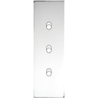 MODELEC - Façade Confidence Laiton Chrome Etroite Longue 3 Basculeurs