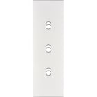 MODELEC - Façade Confidence Laiton Blanc Email Etroite Longue 3 Basculeurs