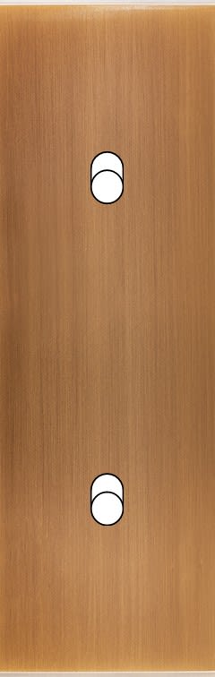 MODELEC - Façade Confidence Laiton Vieux Bronze Etroite Longue B2 Eloignes