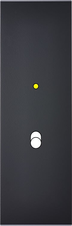 MODELEC - Façade Confidence Laiton Noir Mat Etroite Longue B1+Led Magnetique