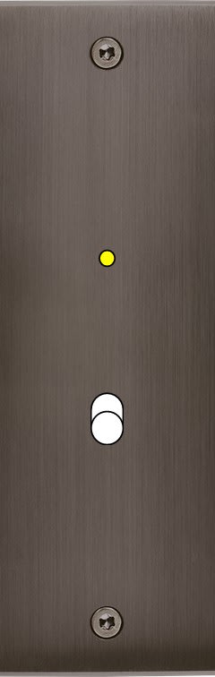 MODELEC - Façade Confidence Laiton Canon De Fusil Etroite Longue B1+Led à Vis