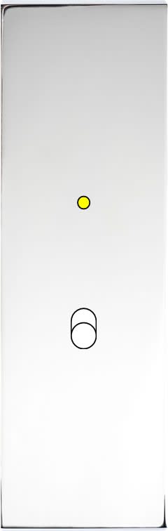 MODELEC - Façade Confidence Laiton Chrome Miroir Etroite Longue B1+Led Magnetique