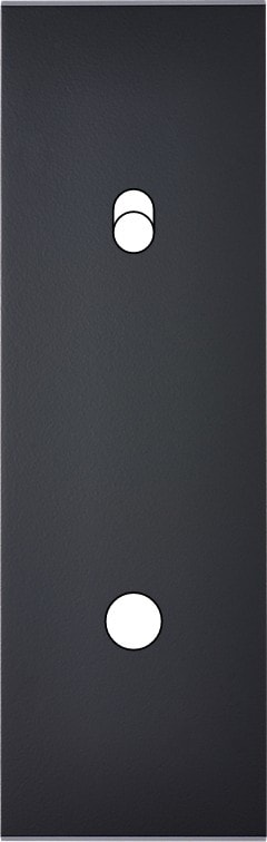 MODELEC - Façade Confidence Laiton Noir Etroite Longue 1 Push 1 Basculeur Eloig