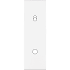 MODELEC - Façade Confidence Laiton Blanc Etroite Longue 1 Push 1 Basculeur Eloi