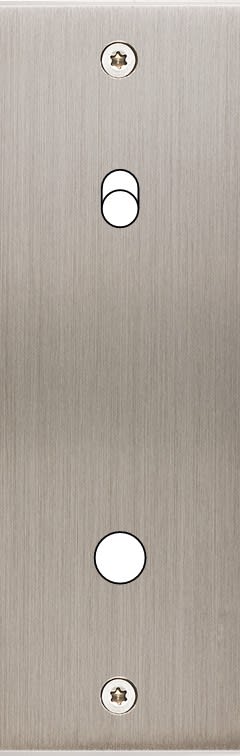 MODELEC - Façade Confidence Laiton Nickel Satine Etroite Longue P1 B1 Eloigne à Vis
