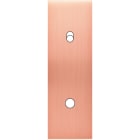 MODELEC - Façade Confidence Laiton Cuivre Satine Etroite Longue 1 Push1 Basculeur Eloi