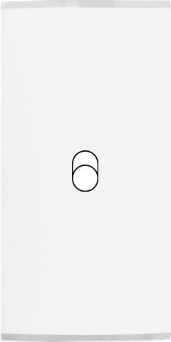 MODELEC - Façade Étroite Confidence Laiton Blanc 1 Basculeur