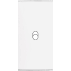 MODELEC - Façade Étroite Confidence Laiton Blanc 1 Basculeur