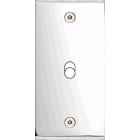 MODELEC - Façade Étroite Confidence Laiton Chrome Miroir 1 Basculeur à Vis