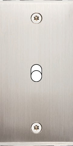 MODELEC - Façade Étroite Confidence Laiton Nickel Satiné 1 Basculeur à Vis