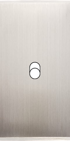 MODELEC - Façade Étroite Confidence Laiton Nickel Satiné 1 Basculeur