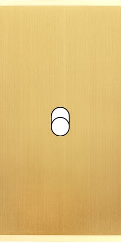 MODELEC - Façade Étroite Confidence Laiton Satiné 1 Basculeur