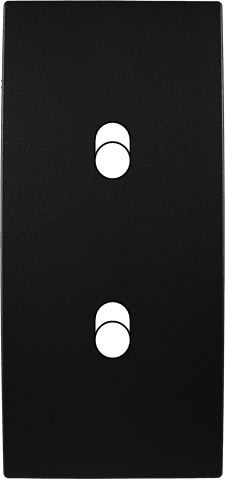 MODELEC - Façade Collection Karo Etroite Noir B2; Façade à clip.