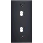 MODELEC - Façade Étroite Confidence Laiton Noir 2 Basculeurs à Vis