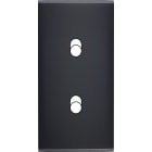 MODELEC - Façade Étroite Confidence Laiton Noir 2 Basculeurs