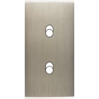 MODELEC - Façade Étroite Confidence Laiton Acier Brossé 2 Basculeurs