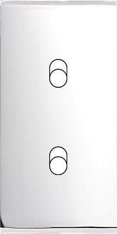 MODELEC - Façade Étroite Confidence Laiton Chrome Miroir 2 Basculeurs