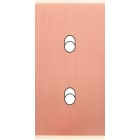 MODELEC - Façade Étroite Confidence Laiton Cuivre Satiné 2 Basculeurs