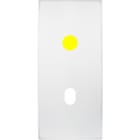MODELEC - Façade Karo Blanc Soft Touch Etroite1 Basculeur+Led