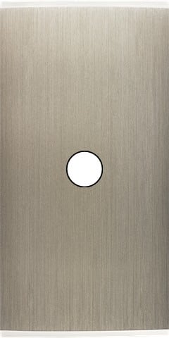 MODELEC - Façade Étroite Confidence Laiton Acier Brossé 1 Bouton Push