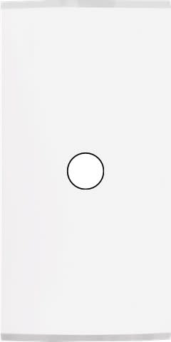 MODELEC - Façade Étroite Confidence Laiton Blanc 1 Bouton Push