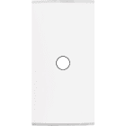 MODELEC - Façade Étroite Confidence Laiton Blanc 1 Bouton Push