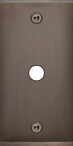 MODELEC - Façade Étroite Confidence Laiton Canon De Fusil 1 Bouton Push à Vis