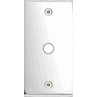 MODELEC - Façade Étroite Confidence Laiton Chrome Miroir 1 Bouton Push à Vis