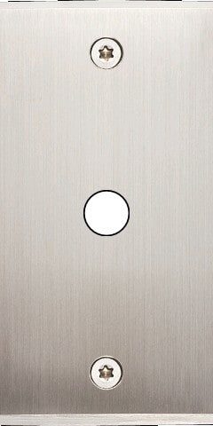 MODELEC - Façade Étroite Confidence Laiton Nickel Satiné 1 Bouton Push à Vis