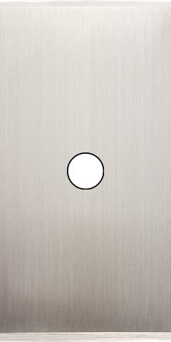 MODELEC - Façade Étroite Confidence Laiton Nickel Satiné 1 Bouton Push