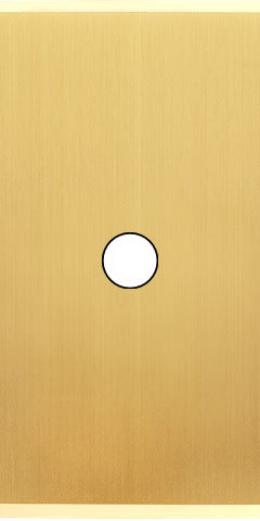 MODELEC - Façade Étroite Confidence Laiton Satiné 1 Bouton Push