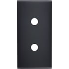 MODELEC - Façade Étroite Confidence Laiton Noir 2 Boutons Push