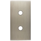 MODELEC - Façade Étroite Confidence Laiton Acier Brossé 2 Boutons Push