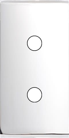 MODELEC - Façade Étroite Confidence Laiton Chrome Miroir 2 Boutons Push
