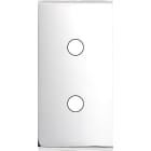 MODELEC - Façade Étroite Confidence Laiton Chrome Miroir 2 Boutons Push