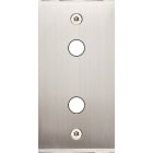 MODELEC - Façade Étroite Confidence Laiton Nickel Satiné 2 Boutons Push à Vis