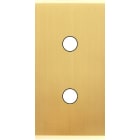 MODELEC - Façade Étroite Confidence Laiton Satiné 2 Boutons Push
